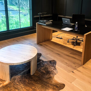 Reeded Desk and Coffee Table